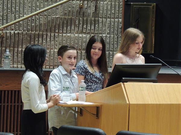 West Side School student council officers